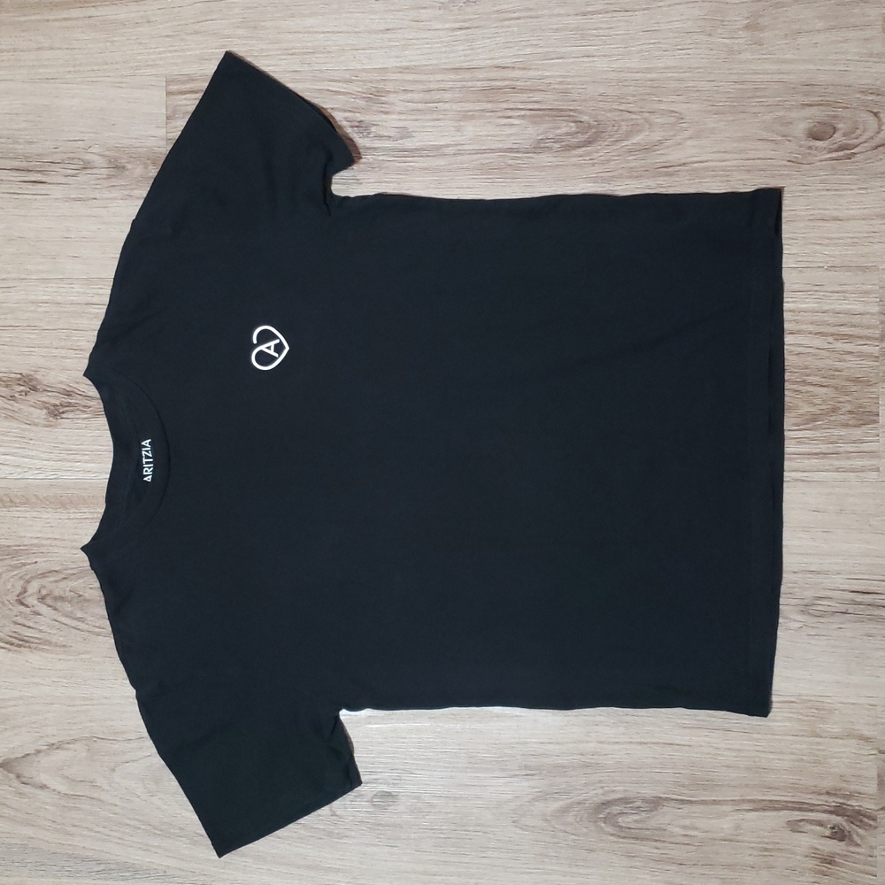 Aritzia Black Thank You T-Shirt Size XS
